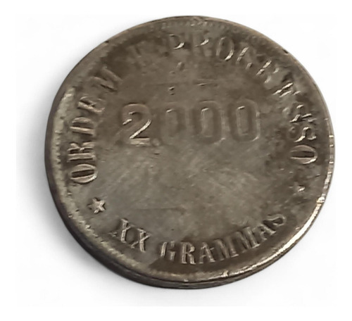 Moeda De Prata 2000 Réis 1907 República 25110 Rrdeco (Usado)