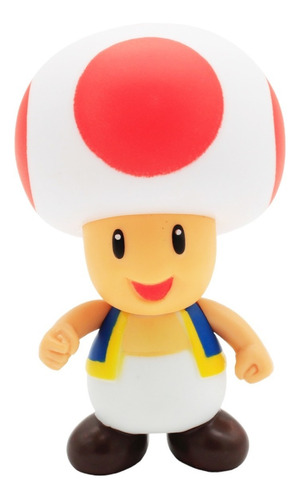Figura De Toad Original - Nintendo - 10cm Mario Bros + Envío