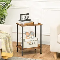 Comprar Juego De 2 Mesas Auxiliares Hoobro, Mesita De Noche Con Esta