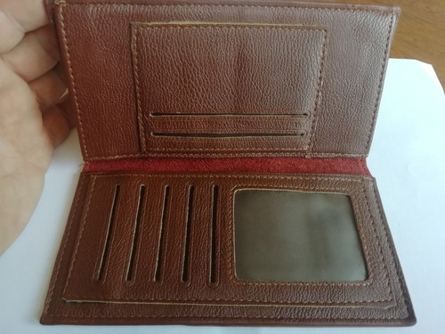Billetera Cuer0 Tarjetero Weichen Strees Strauss Jeans