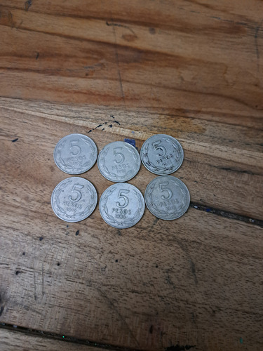 Monedas 5 Pesos 1977 - 1980