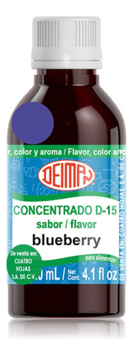 Concentrado Saborizante De Blueberry D-15 Deiman 120 Ml