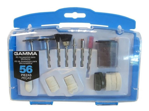 Set Kit Accesorio Mini Torno 56 Piezas Gamma G19503ac Dremel