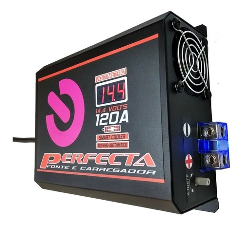 Imagem 1 de 4 de Fonte Automotiva Perfecta 120 Amperes Carregador Inteligente