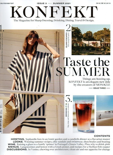 Imagem 1 de 1 de Revista Konfekt Uk Moda,viagens,luxo E Bastidores Negocios