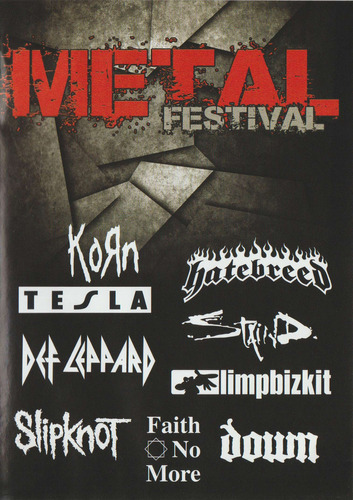 Dvd Metal Festival - Slipknot Korn Def Leppard E Muito Mais