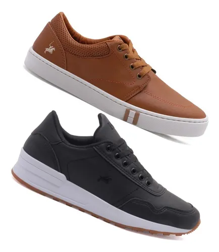 Tenis polo hotsell masculino branco couro