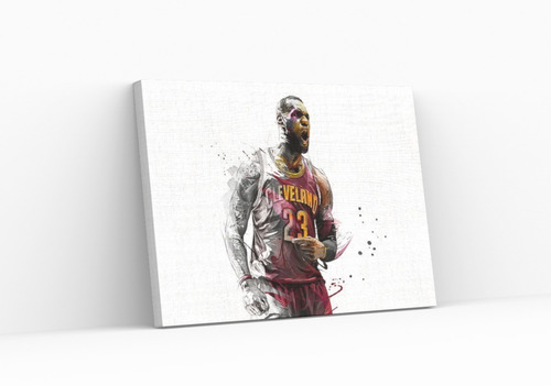 Cuadro Ornamental Minimalista De Lebron James Para Recamara
