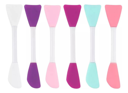 6 Brocha Silicona Aplicar Mascarillas Skin Care Crema Spa