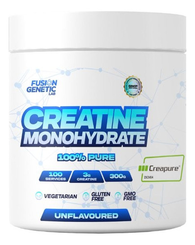 Creatina 100%monohidrato 300gr 100 Serv. Creapure(23cm04) 