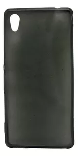 Capa Para Xperia M4 Silicone Fume Preta + Pelicula Vidro