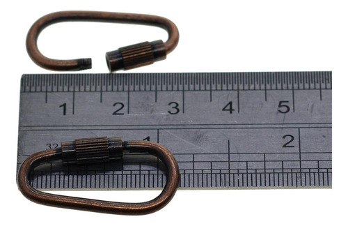 . 4 X 20 Piezas Pequeño Llavero Mosquetón Clips D Anillo