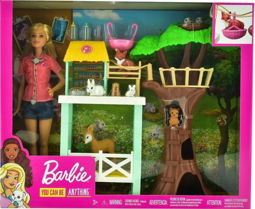 Muñeca Barbie Animales Del Bosque