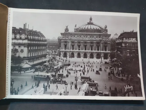 Antiguo Álbum De Fotos Postales Paris (Usado)