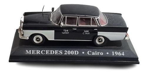 Taxi Mercedes 200d - 1964 Cairo Ixo 1:43 Base Expositora