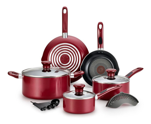 Imagen 1 de 6 de Batería De Cocina Lujo T-fal 14 Pzs Excite Antiadherente