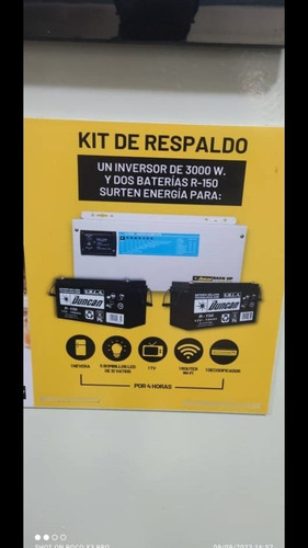 Kit De Inversor De 3.000 W + Baterias Duncan Nuevos Garantía