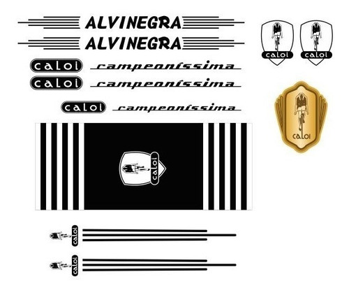 Adesivos Bicicleta Caloi Campeonissima Alvinegra 