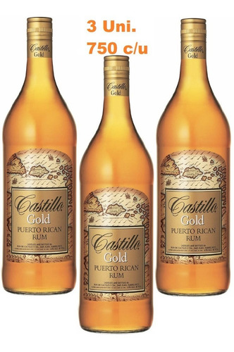 Ron Castillo Gold 750ml 3 Unidades