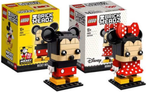 Paquete Lego Brick Headz Mickey And Minnie Mousse 41624 Y 5 238