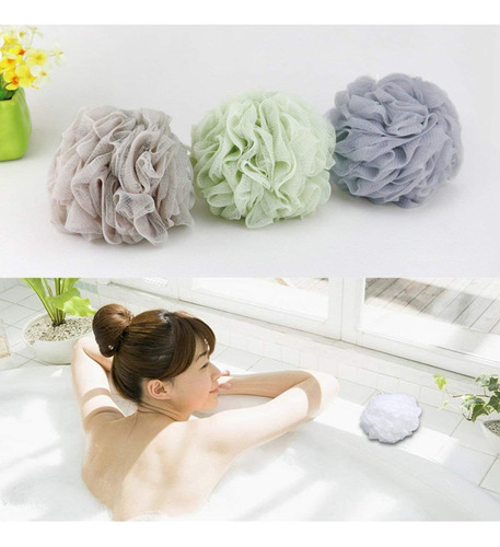 Bath Showersponge Loofahsmesh Pouf Shower Ball Mesh