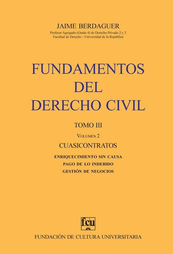 Libro: Fundamentos Del Derecho Civil Tomo 3 Volumen 2