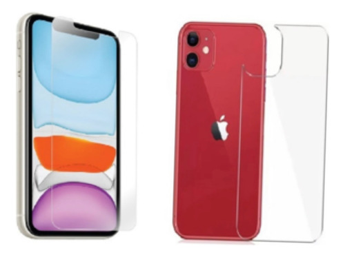 Paquete Mica Pantalla Y Mica Trasera Para iPhone 11 Templado