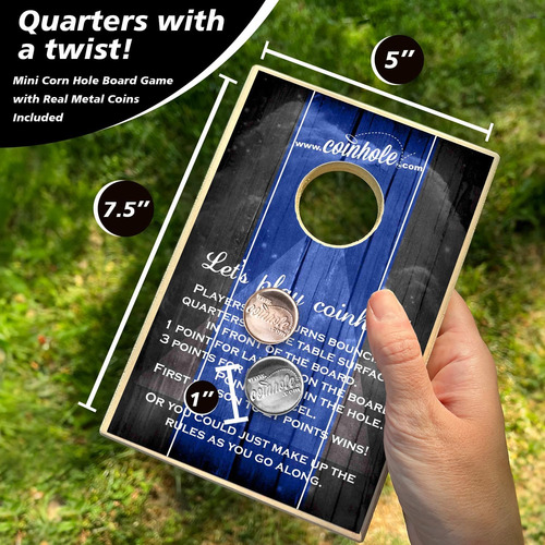 Juego Oficial Coinhole Mini Cornhole | Lanzamiento De Puf De