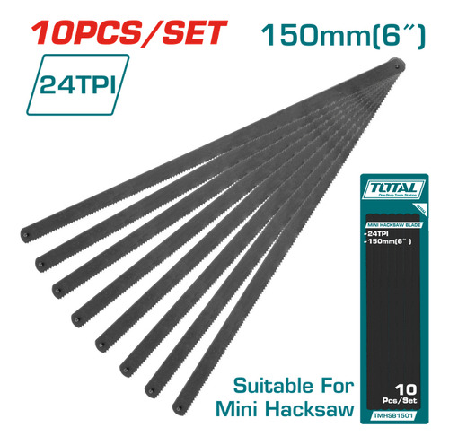 Set De 10 Hojas Total Para Arco De Sierra 6'' Tmhsb1501