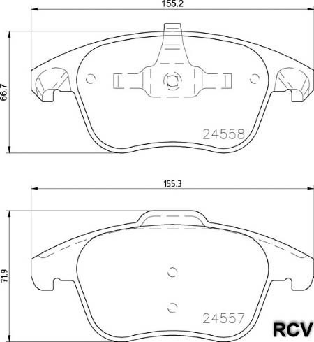 Balatas Disco  Delantera Para Peugeot 207   2011