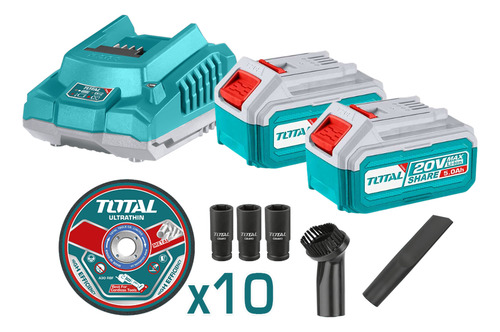 Combo Llave De Impacto 850nm + Aspiradora + Amoladora Total