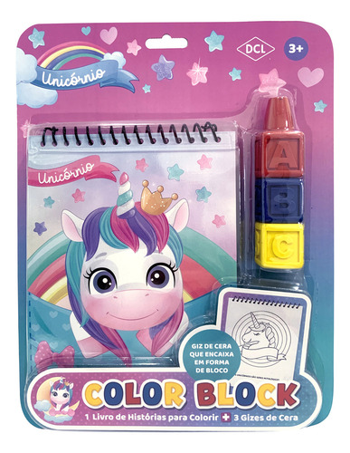 Color Block - Unicórnio, De Editora Dcl., Vol. 1. Editorial Dcl, Capa Mole, Edição 1 Em Português, 2024