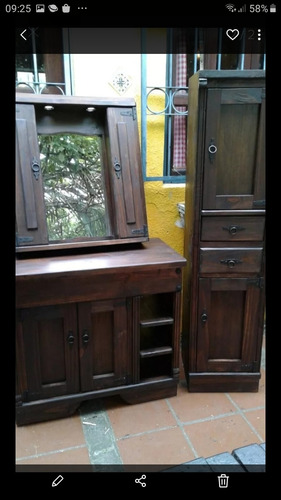 Imagen 2 de 8 de Mueble De Baño.madera Maciza (sin Bacha)