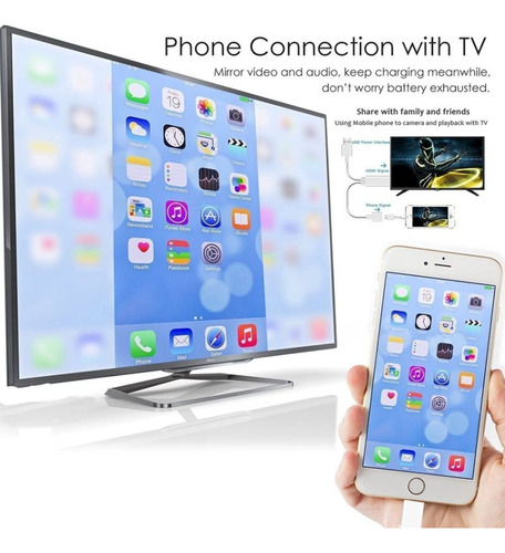 Adaptador De Cables Hdmi 1080p Blanco, Cable Usb A Hdtv