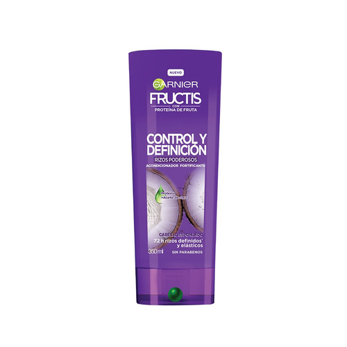 Imagen 2 de 5 de Acondicionador Control Y Definición Rizos Poderosos Fructis