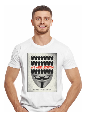 Polera We Are Legion Somos Legion Poster B Abominatron