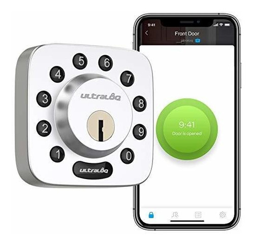 Ultraloq Perno En U Smart Lock (níquel Satinado), Cerradura 