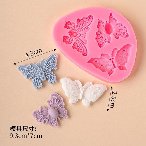 Molde Silicona Mariposas Porcelana Fría Fondant Pastelería Sin Eleccion