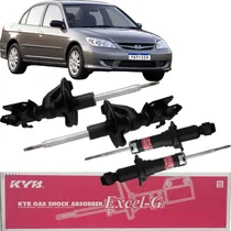 Comprar 4 Amortecedor Original Kyb Civic 1.7 2003 Até 2005 Furo 17mm