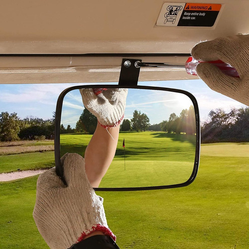 Imagen 4 de 6 de Espejo Retrovisor P/ Carrito De Golf.ez Go, Club Car, Yamaha