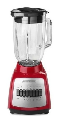 Imagen 1 de 3 de Licuadora Black Decker 12 Velocidades Modelo Blbd210gr-mx Color Rojo