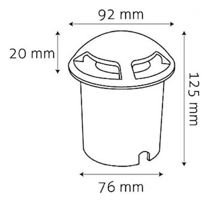 Empotrado Piso Acero Inox 2 Salidas Foc Gu10 Led Exterior