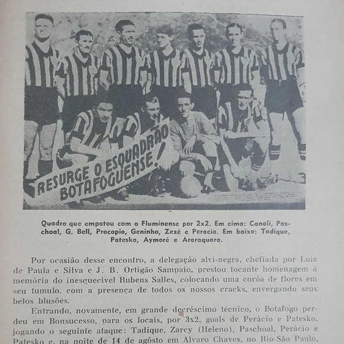 Botafogo Raríssimo Livro O Futebol No Botafogo 1904 A 1950