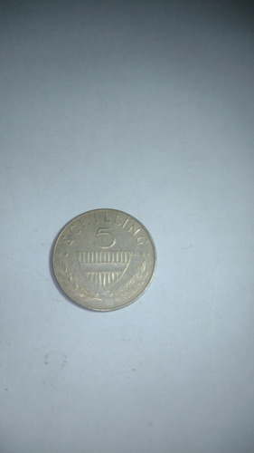 Austria Moneda De Plata 5 Schilling 1962 Usada Muy Buena