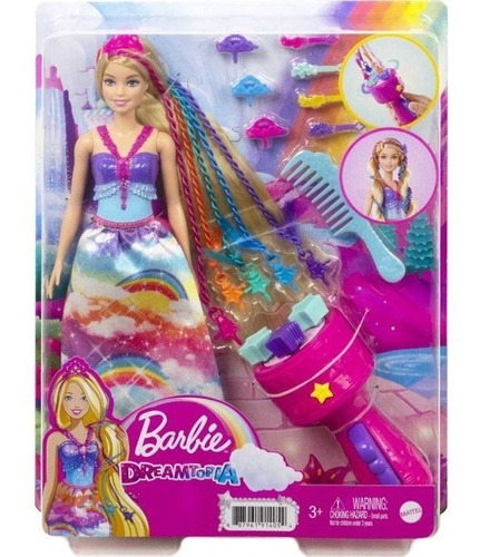 Barbie Dreamtopia Muñeca Estilo Princesa Con Accesorios
