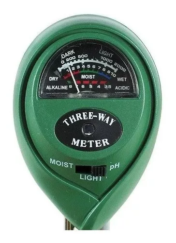 Medidor 5 en 1 (iluminación, humedad relativa, humedad (datos cualitativos)  del suelo, temperatura e indicador de pH) para suelo ref JHL9918