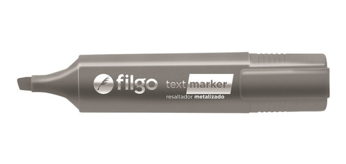 Marcador Resaltador Filgo Metalizado Plata Text Marker