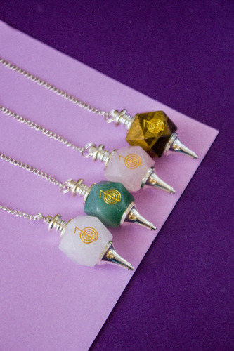 Péndulo Chokurei Radiestesia Talisman Color Amatista