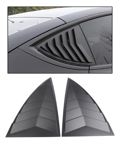 2 Piezas De Pegatina Triangular Para Ventana Trasera, Ajuste