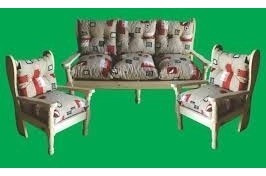 Juego D Sillones Pino 2 Cuerpos Almohadones Torneado Y Recto